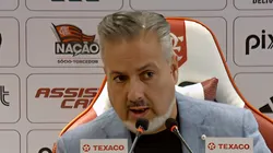 José Boto durante entrevista de apresentação no CRF. Foto: Reprodução/ YouTube.