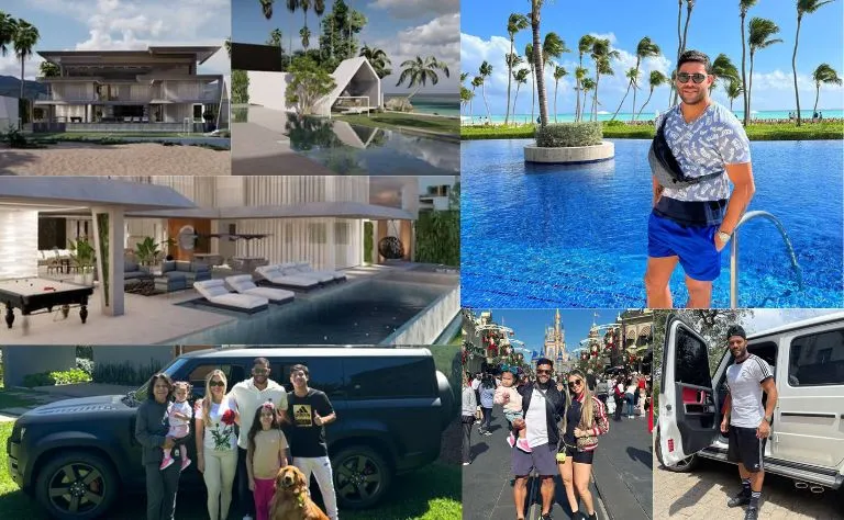 Mansão, do atacante Hulk do Atlético Mineiro, que vive uma vida confortável e luxuosa. Foto: Reprodução/Instagram
