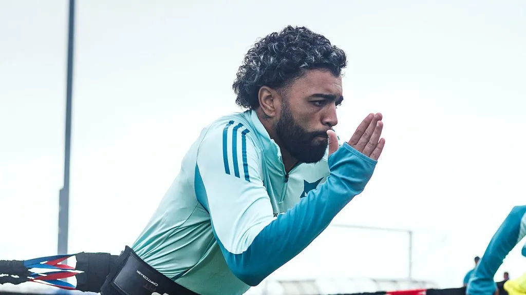 Gabigol na preparação para estrear pelo Cruzeiro