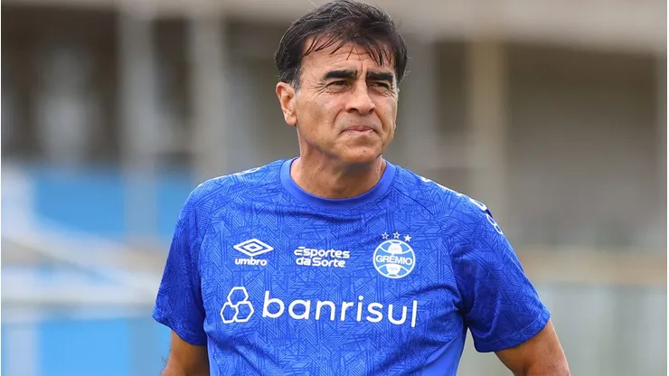 Gustavo Quinteros durante treinamento na pré-temporada. - Foto: Rodrigo Fatturi/Grêmio FBPA