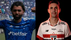 Gabigol do Cruzeiro e Oscar do São Paulo estreiam pelas suas equipes. Foto: AGIF / Reprodução Instagram
