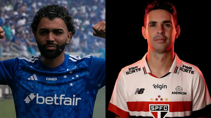 Gabigol do Cruzeiro e Oscar do São Paulo estreiam pelas suas equipes. Foto: AGIF / Reprodução Instagram