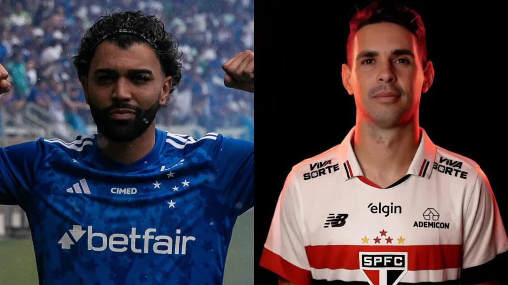 Gabigol e Oscar estreiam em Cruzeiro x São Paulo. Foto: AGIF / Reprodução Instagram
