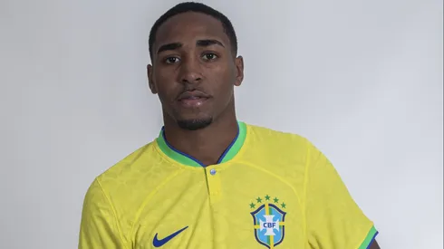 Lorran, atacante do Flamengo, pela Seleção Brasileira