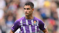 DERBY, ENGLAND - AUGUST 03: Lucas Rosa of Real Valladolid in action during the pre-season friendly match between Derby County and Real Valladolid at Pride Park on August 03, 2024 in Derby, England. (Photo by Michael Regan/Getty Images)