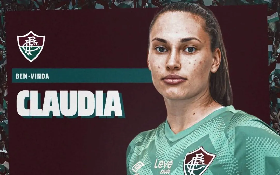 Claudia, é o novo reforço de peso para o gol das Guerreiras de Xerém. Foto: Divulgação/Fluminense