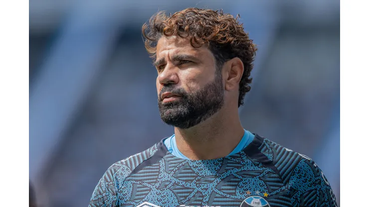 Diego Costa jogador do Gremio durante partida contra o Corinthians no estadio Arena do Gremio pelo campeonato Brasileiro A 2024. Foto: Liamara Polli/AGIF
