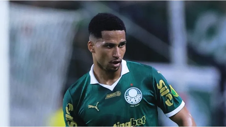 Murilo jogador do Palmeiras durante partida contra a Portuguesa no estadio Arena Allianz Parque pelo campeonato Paulista 2025