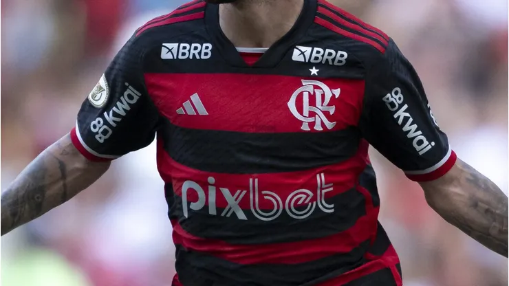 Patrocínio do Flamengo. Foto: Jorge Rodrigues/AGIF