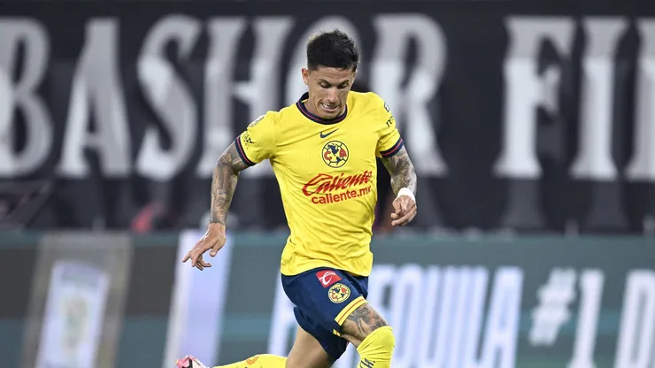 Brian em partida do América do México (Photo by Orlando Ramirez/Getty Images)