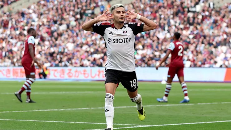 Andreas Pereira em partida entre West Ham x Fulham(Photo by Richard Pelham/Getty Images)