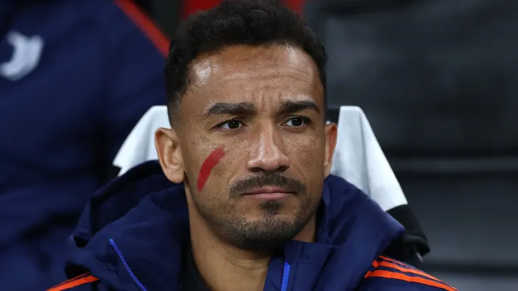 Danilo na partida entre Milan x Juventus pelo Campeonato Italiano