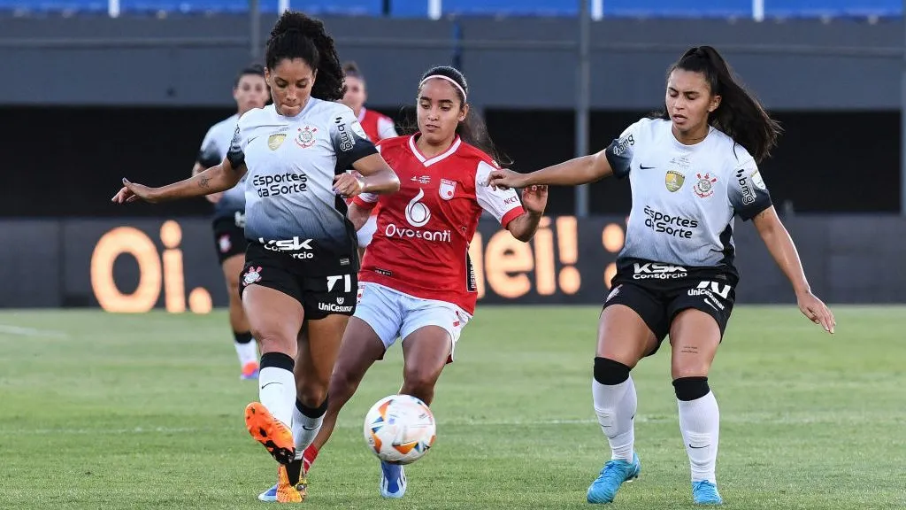 Corinthians e Santa Fe na Libertadores Feminina 2024. Foto: Christian Alvarenga/Getty Images