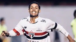 Ryan Francisco, artilheiro do SPFC na Copinha, será titular contra o Botafogo-SP na estreia do Paulistão - Foto: Divulgação/X@r_francisco9