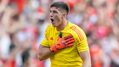 RS - PORTO ALEGRE - 19/10/2024 - BRASILEIRO A 2024, INTERNACIONAL X GREMIO - Rochet jogador do Internacional comemora gol durante partida contra o Gremio no estadio Beira-Rio pelo campeonato Brasileiro A 2024. Foto: Liamara Polli/AGIF