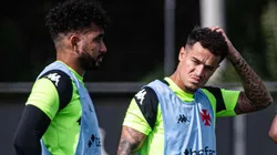 Coutinho e Payet em treino no Vasco