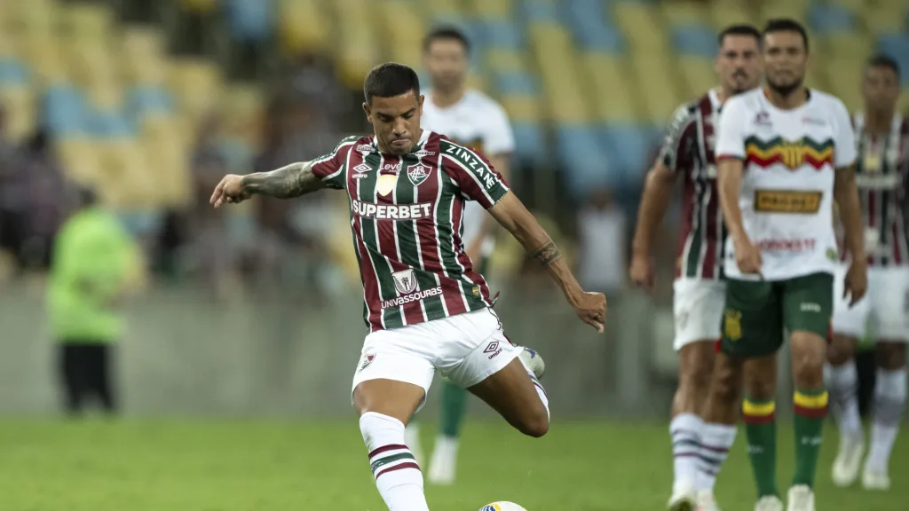 David Terans jogando pelo Fluminense. Foto: Jorge Rodrigues/AGIF
