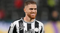 Gustavo Cuéllar antes de partida entre Al-Shabab e Al-Taawoun, pelo Campeonato Saudita. Foto: Michael Regan