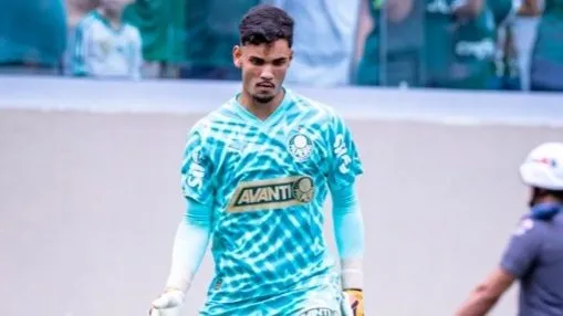 Goleiro Cesar, do Palmeiras. Foto: Reprodução X