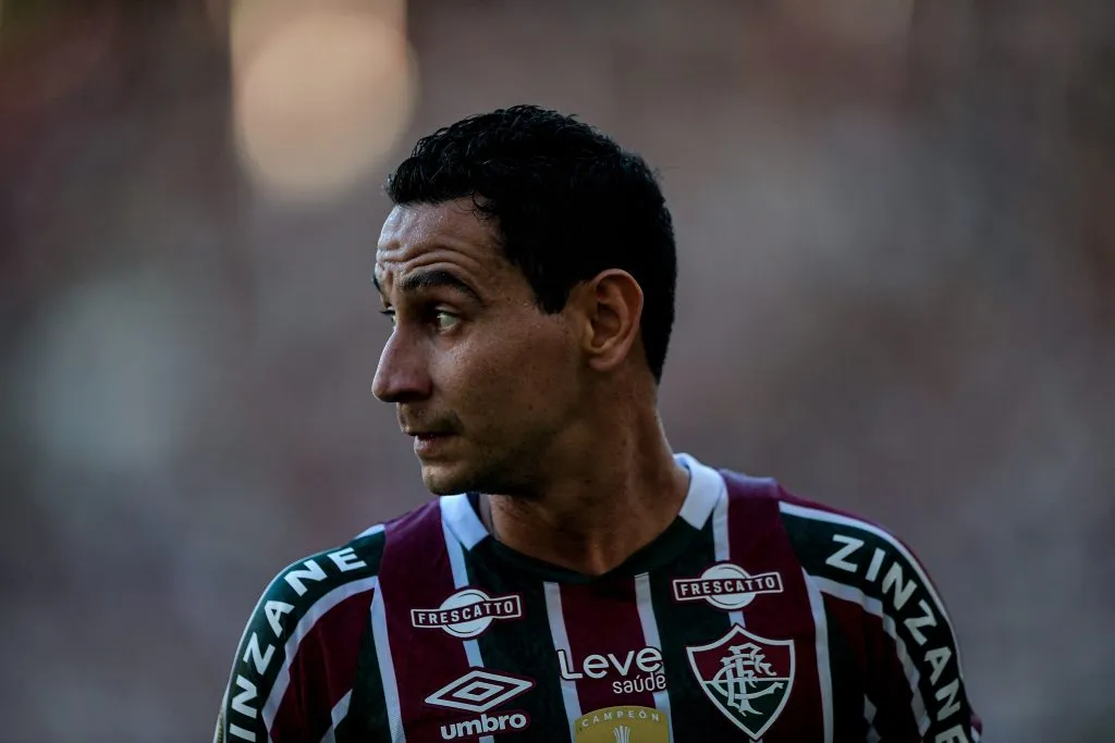 Ganso, do Fluminense, durante partida contra o Bahia, no Maracana, pelo Campeonato Brasileiro A 2024. Foto: Thiago Ribeiro / AGIF