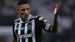 Guilherme Arana jogador do Atletico-MG durante partida contra o Corinthians no estadio Arena Corinthians pelo campeonato Brasileiro A 2024. Foto: Ettore Chiereguini/AGIF