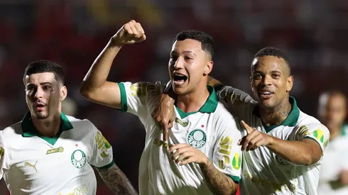 Thalys, joia do Palmeiras que fez seu primeiro gol pela equipe profissional, selando o empate com o Nordeste no Campeonato Paulista. Foto: Cesar Greco/Palmeiras