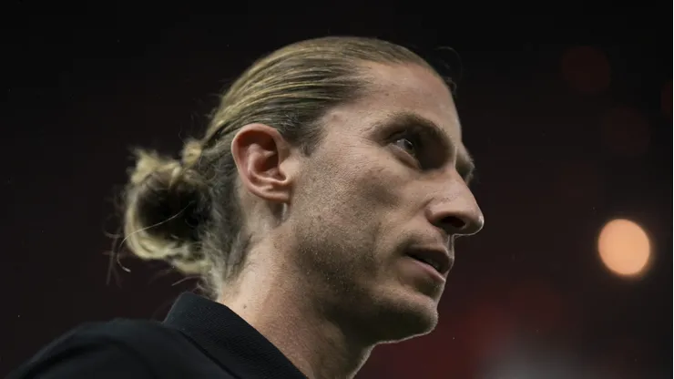 Filipe Luís em partida entre Flamengo x Atlético-MG pelo Campeonato Brasileiro 2024 Foto: Jorge Rodrigues/AGIF
