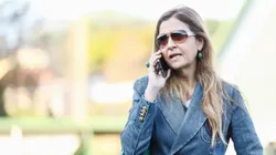 Leila Pereira, presidente do Palmeiras durante partida contra o Atletico-MG no Brinco de Ouro, pelo Campeonato Brasileiro A 2024. Foto: Marco Miatelo / AGIF