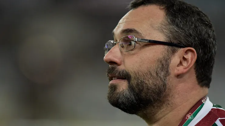 Mário Bittencourt durante partida entre Fluminense e Flamengo, no Maracanã, pelo Campeonato Carioca 2024.