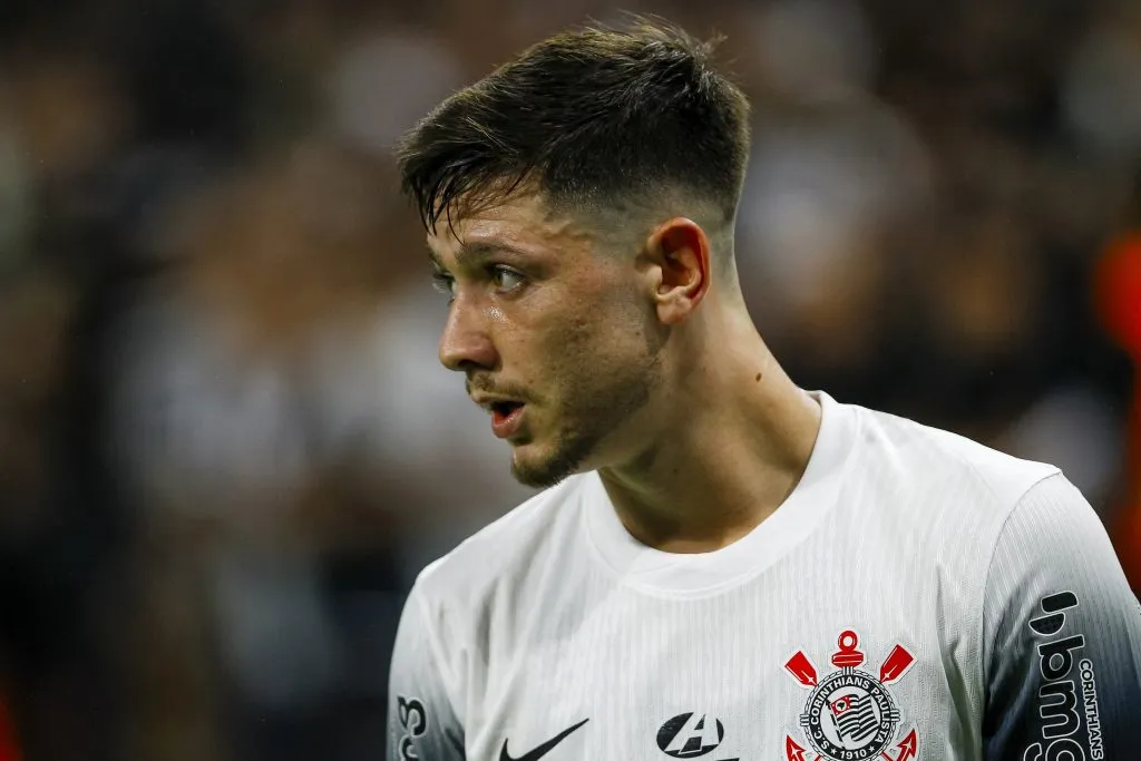 SP – SAO PAULO – 03/12/2024 – BRASILEIRO A 2024, CORINTHIANS X BAHIA – Garro jogador do Corinthians durante partida contra o Bahia no estadio Arena Corinthians pelo campeonato Brasileiro A 2024. Foto: Marco Miatelo/AGIF