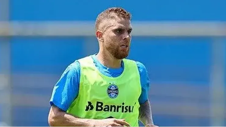 Gustavo Cuellar já treina com elenco do Grêmio. Foto: Guilherme Testa/Grêmio FBPA