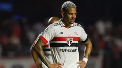 Luciano jogador do Sao Paulo lamenta derrota da partida contra o Juventude no estadio Morumbi pelo campeonato Brasileiro A 2024. Foto: Joisel Amaral/AGIF