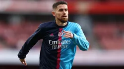 Jorginho em partida pelo Arsenal