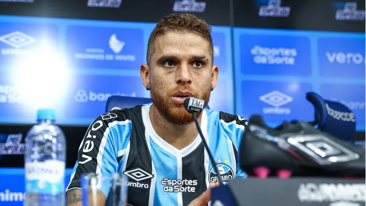Cuéllar é o novo volante do Grêmio - Foto: Lucas Uebel/Grêmio FBPA