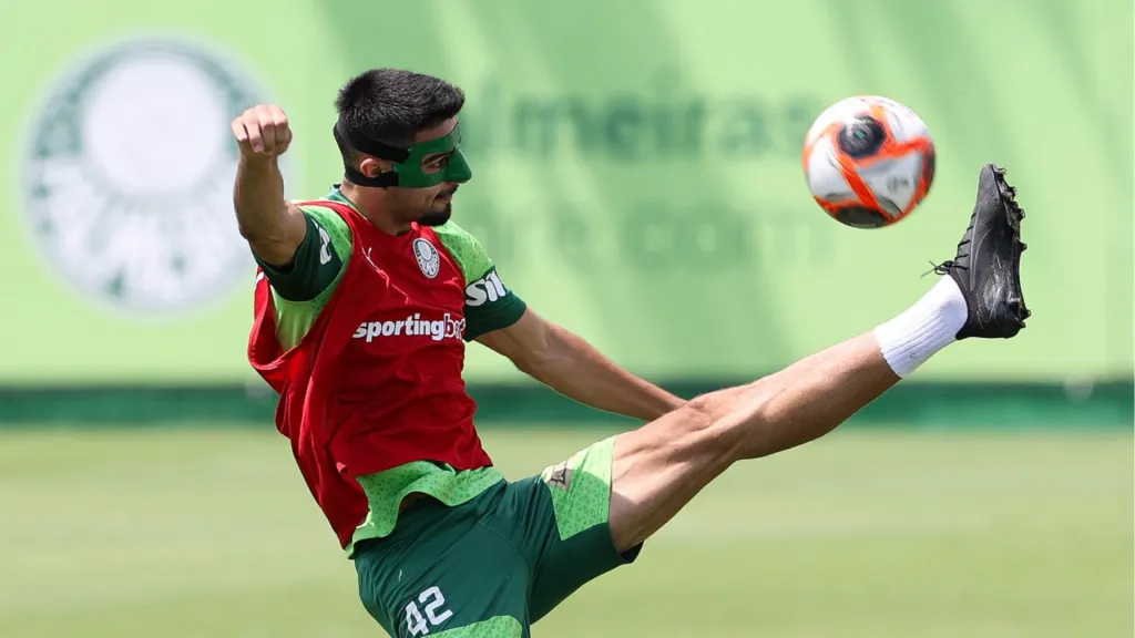 Flaco López treinando pelo Palmeiras. Foto: Cesar Greco/ Palmeiras/ Flickr