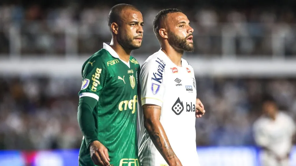 Santos x Palmeiras se enfrentam pelo Paulistão 2025. Foto: Reinaldo Campos/AGIF