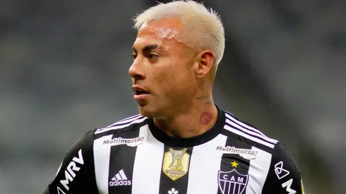 Eduardo Vargas durante partida entre Atlético-MG e Bragantino, no Mineirão, no Braileirão 2022.