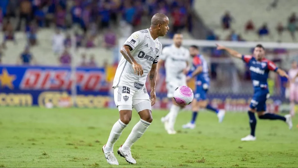 Mariano não escondeu o incômodo com a saída do Galo – Foto: Baggio Rodrigues/AGIF