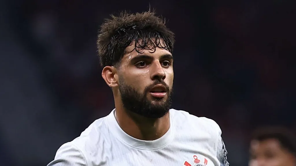 Yuri Alberto jogador do Corinthians durante partida contra o Velo Clube no estadio Arena Corinthians pelo campeonato Paulista 2025. Foto: Marcello Zambrana/AGIF
