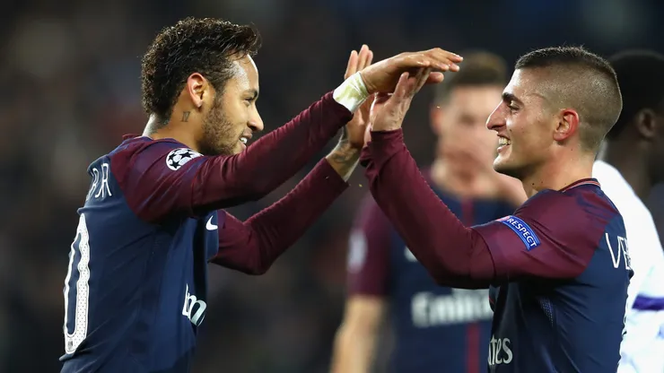 Verratti e Neymar já atuaram juntos - Foto: Dean Mouhtaropoulos/Getty Images.