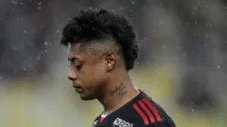 Bruno Henrique, jogador do Flamengo, durante partida contra o Bragantino