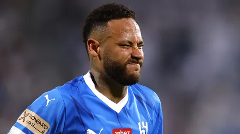 Neymar praticamente não jogou pelo Al-Hilal. Foto: Francois Nel/Getty Images
