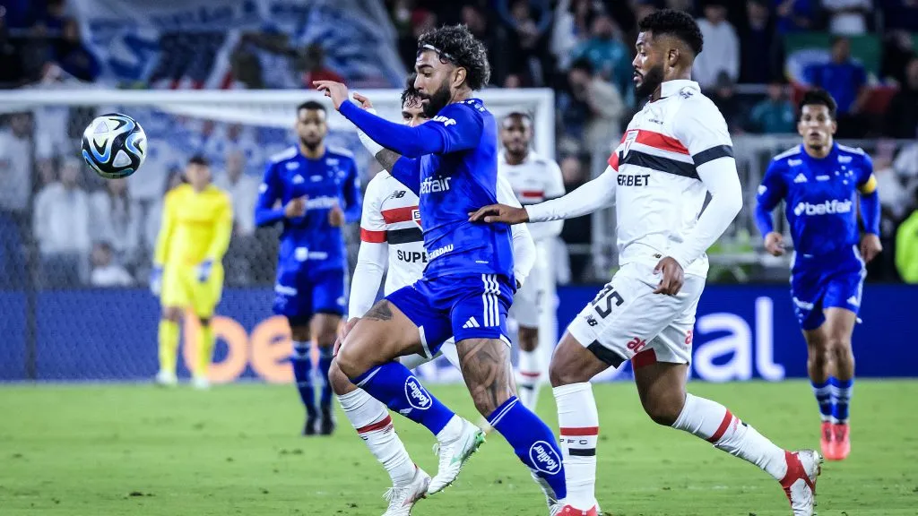Gabigol em sua estreia pelo Cruzeiro. Foto: Gustavo Aleixo/Cruzeiro