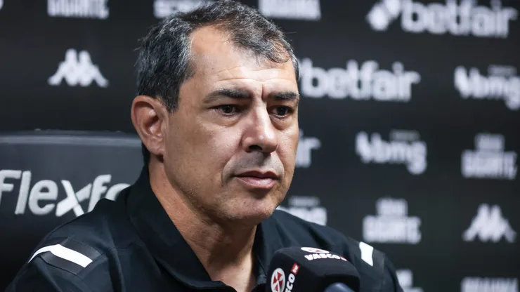 Fábio Carille durante sua apresentação em São Januário. Foto: Dikran Sahagian/CRVG