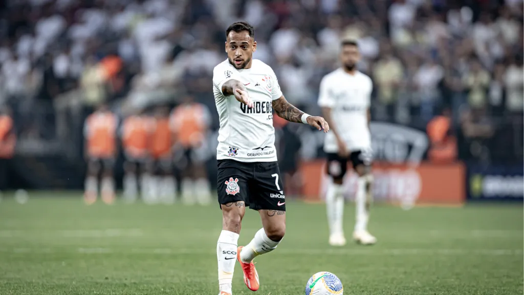 Maycon jogando pelo Corinthians. Foto: Leonardo Lima/AGIF