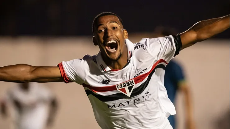 Kauê Alves, na Copinha pelo São Paulo . Foto: Guilherme Veiga / São Paulo FC