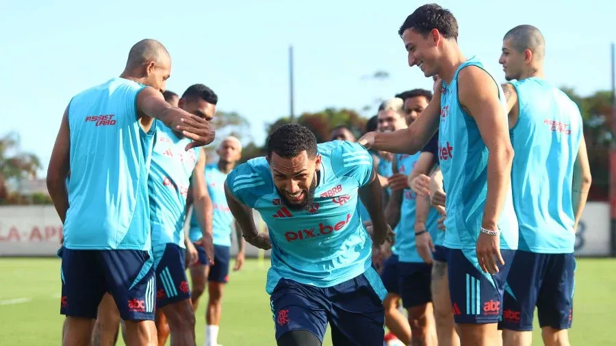 Juninho já está treinando com o elenco. Foto: Gilvan de Souza/Flamengo