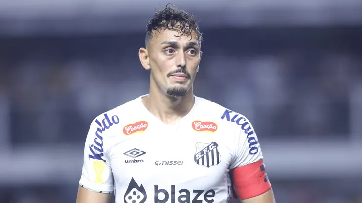 Diego Pituca, jogador do Santos, durante partida pelo Campeonato Paulista