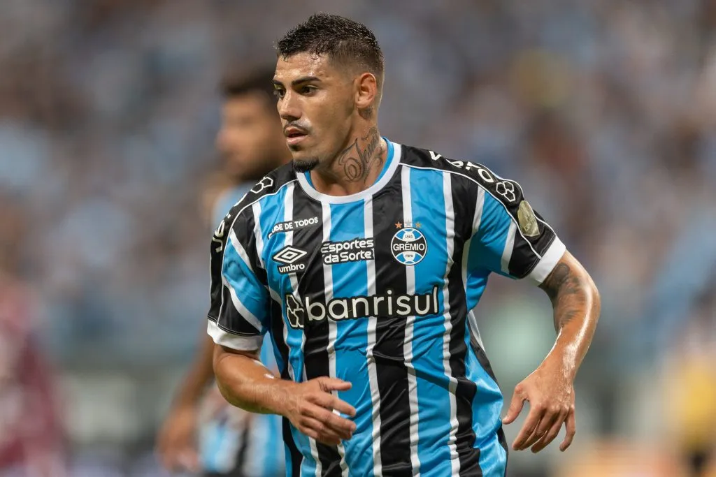 May,  jogador do Gremio que durante partida contra o Brasil de Pelotas teve uma atuação apagada. Foto: Liamara Polli/AGIF