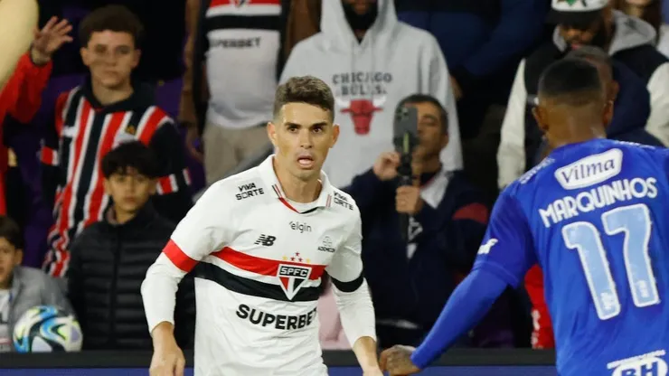 Oscar em partida entre São Paulo x Cruzeiro na pré-temporada. Foto: São Paulo